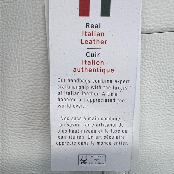 Cheval Firenze | White Leather Tote w/ Matching Mini Bag - Picture 4 of 12